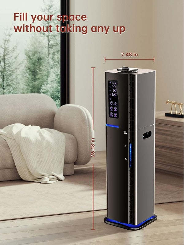2.64Gal Warm Cool Mist Humidifier Large Room Bedroom Top Fill Quiet 3 Modes6