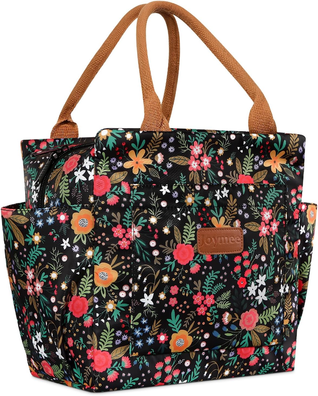 Insulated Lunch Bag for Women Men Large Reusable Cooler Tote w/ Bottle Holder10
