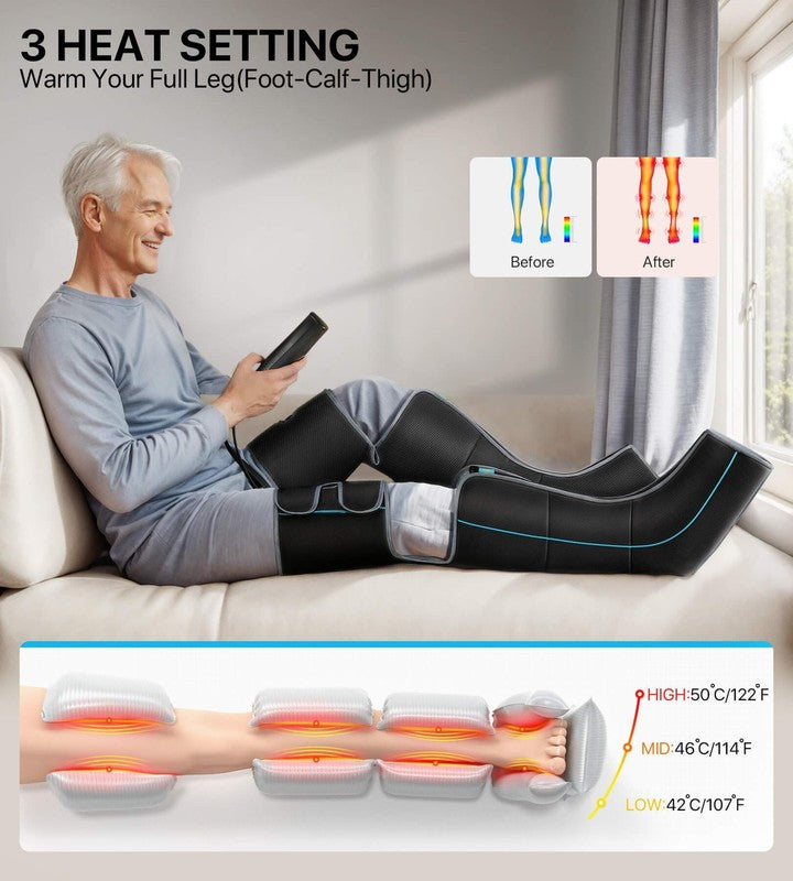 Adjustable Knee Massager 6 Modes 3 Heat Levels Auto Shut Off4