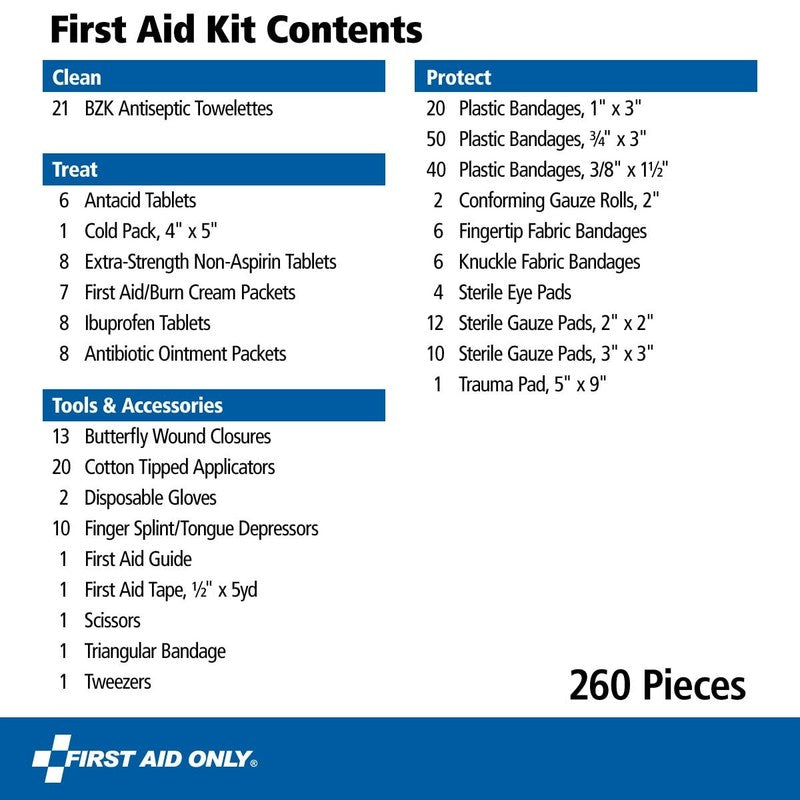 91248 Osha Compliant First Aid Kit, All Purpose 50 Person Emergency First Aid Ki1