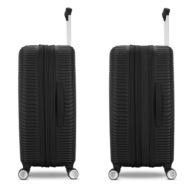 Color Waves Carry on Expandable Luggage Suitcase with Spinner Wheels, Black3