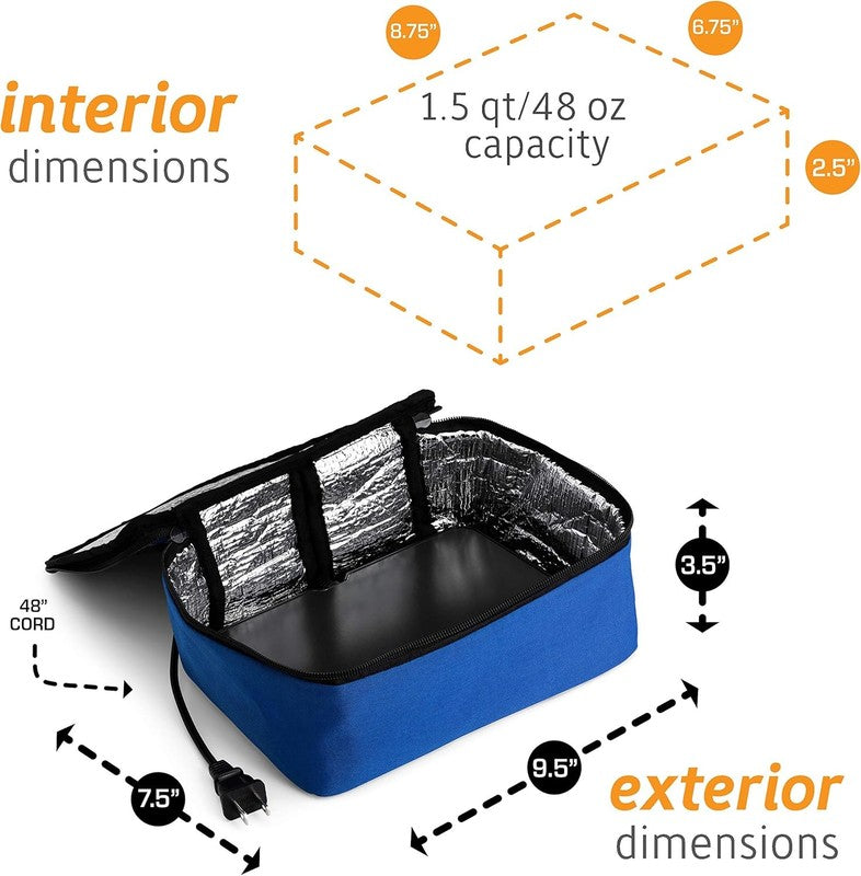 Mini Portable Electric Lunch Box Food Heater with Glass Container - Food Warmer 2
