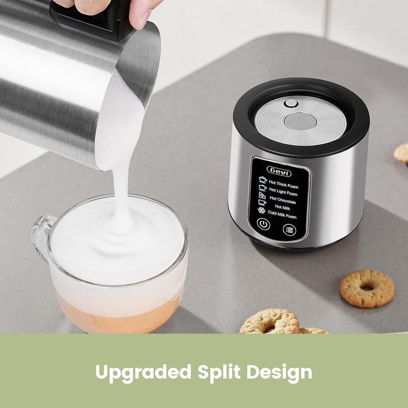 Hot Chocolate Maker with 5 in 1 Milk Frother and Steamer, Professional Milk Stea1