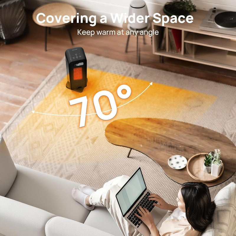 Smart 1500W Portable Electric Space Heater WiFi Thermostat Timer 4 Modes Black7
