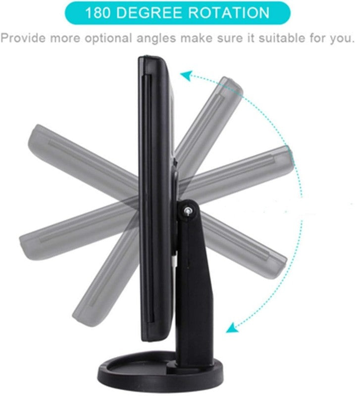 Tri Fold Lighted Vanity Mirror with 3X/2X Magnification & Touch Screen4