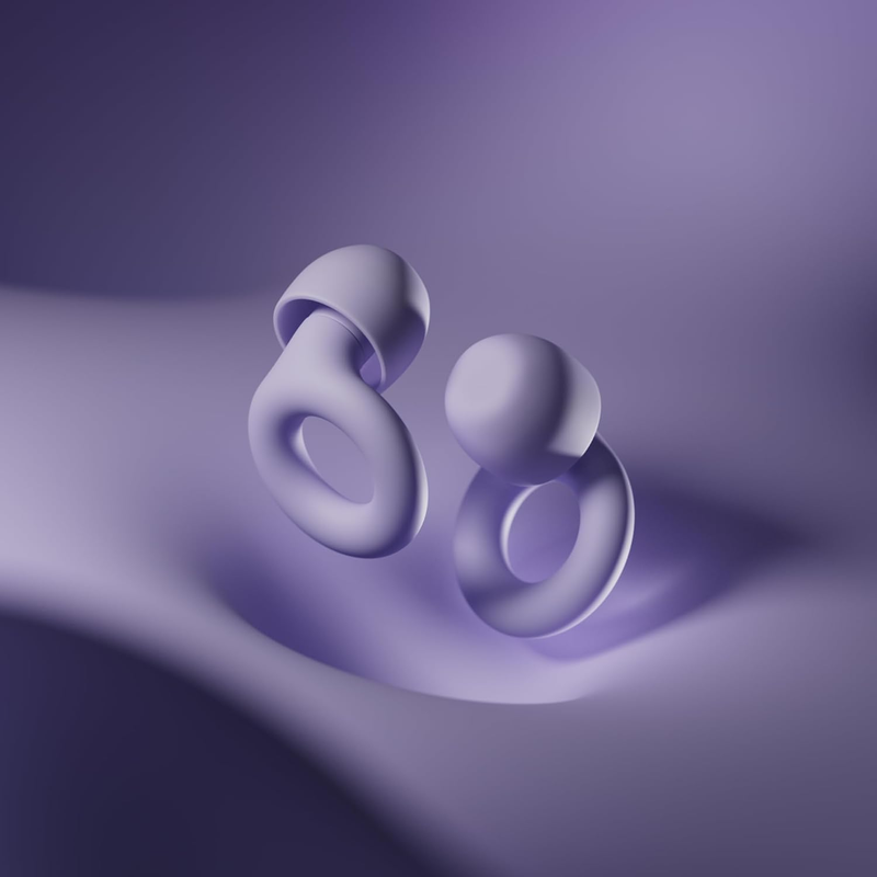 Quiet 2 Reusable Earplugs – Noise Reduction 24dB for Sleep & Focus Violet4
