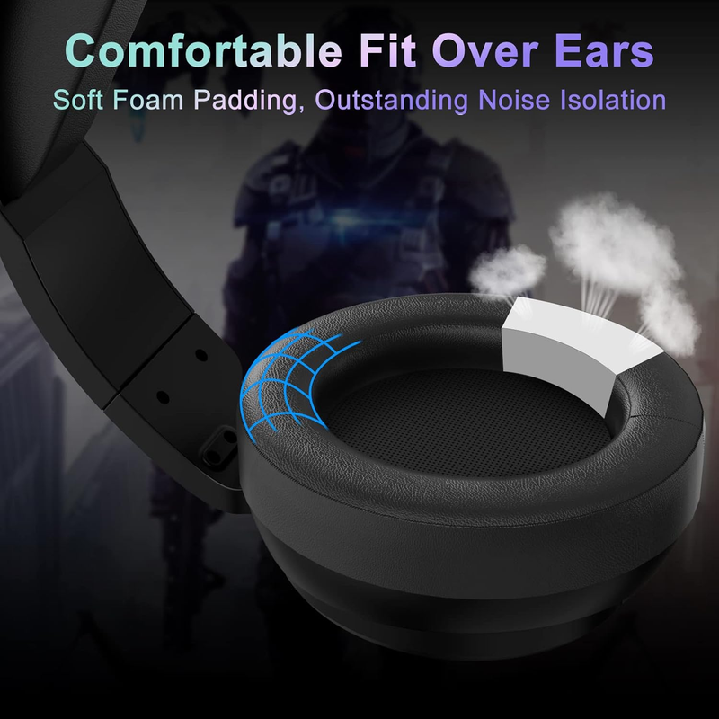 V20U USB Gaming Headset 7.1 Surround Sound RGB Noise Cancelling Mic4