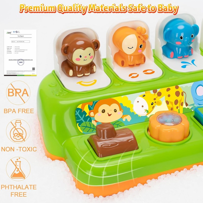 Interactive Pop Up Toys for 1 Year Old Baby Music Light Learning Toys Gift3