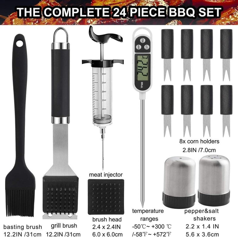 24PCS BBQ Grill Accessories Set   Perfect Grill Gifts for Men4