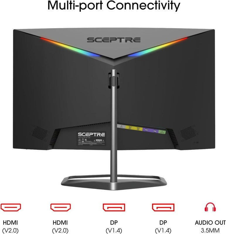 Curved 24.5" Gaming Monitor 240Hz 1080P 1ms with Built In Speakers   Black3