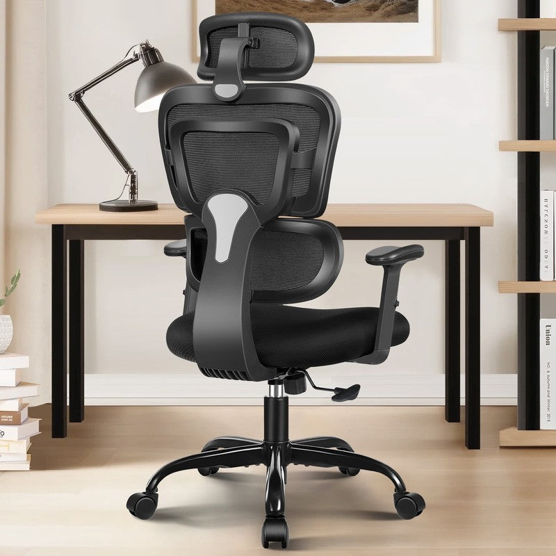 Ergonomic High Back Office Chair with Lumbar Support & High-Sponge Cushion7
