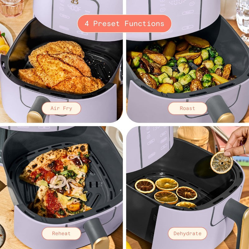 6 Qt Air Fryer w/ Turbocrisp Technology Evergood Ceramic Nonstick Lavender6
