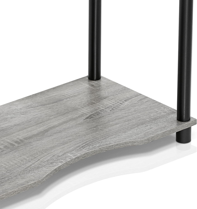 10016GYW/BK Home Laptop Notebook Computer Desk, French Oak Grey/Black5
