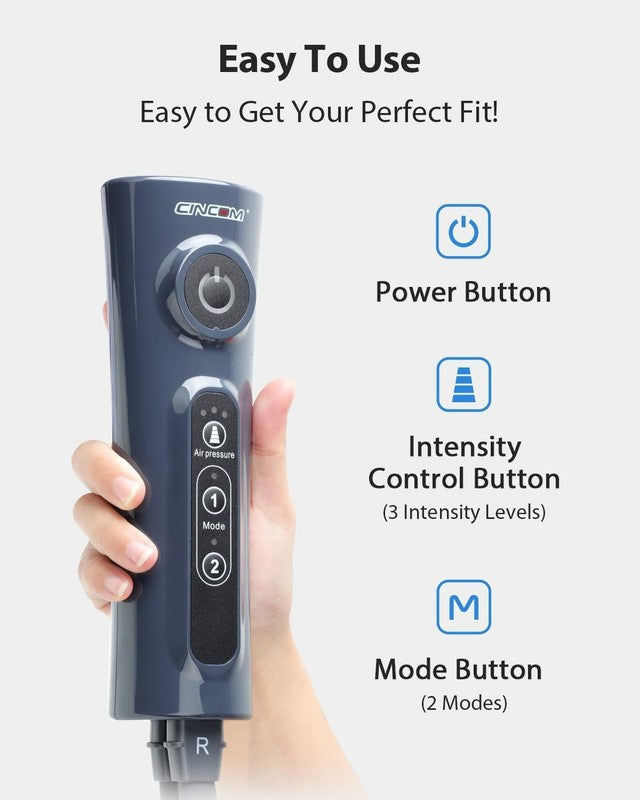 Air Compression Calf Massager Circulation Pain Relief RLS Edema 3 Intensity4