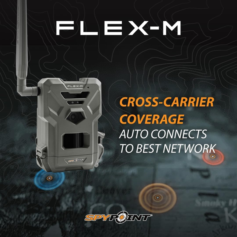 Flex-M Twin Pack Cellular Trail Cameras 28MP 720P Night Vision Dual SIM LTE IP657