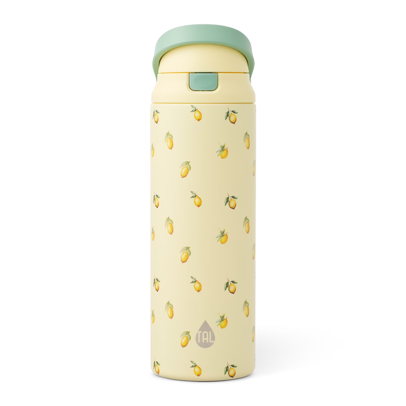 24Oz Stainless Steel 2-In-1 Water Bottle with Straw and Chug Lid, Lemon10