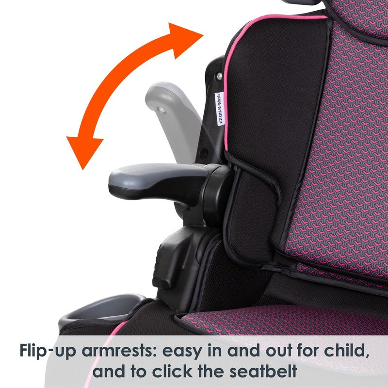 Protect 2-In-1 Folding Booster Car Seat - Pink Tech - Pink6