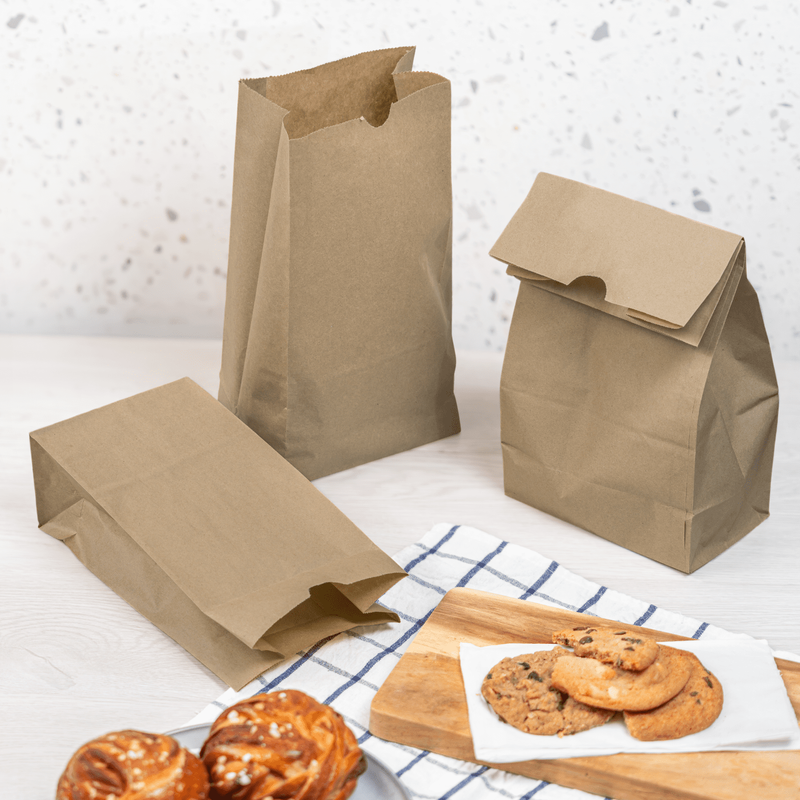 Brown Paper Bags, 8 Lb, 1,000 Ct – Kraft Grocery, Lunch, and Takeout Bags, Bulk 4
