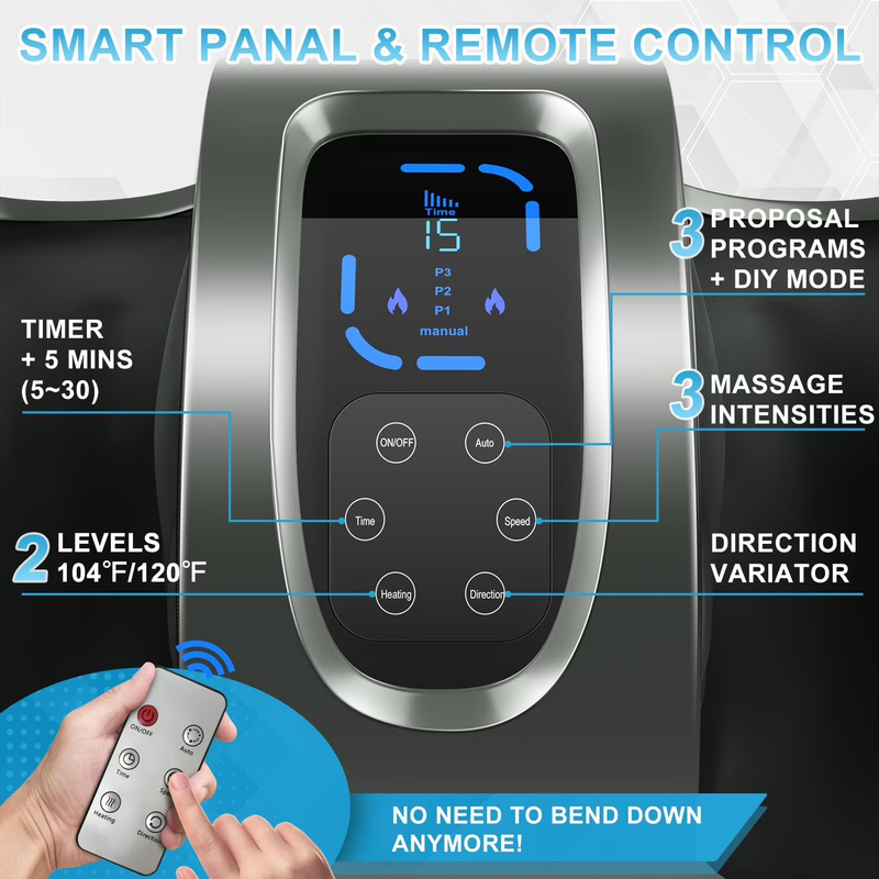 Shiatsu Foot Massager with Heat: FSA HSA Eligible Foot Massager for Neuropathy, 6