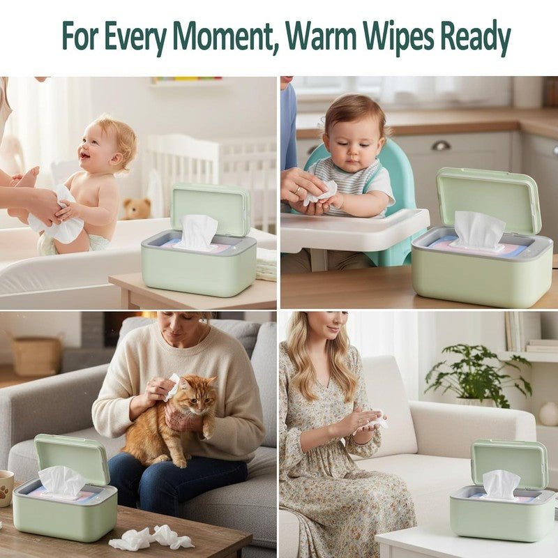 Baby Wipe Warmer 3 Level Temp Quiet Heating Large Capacity Green2