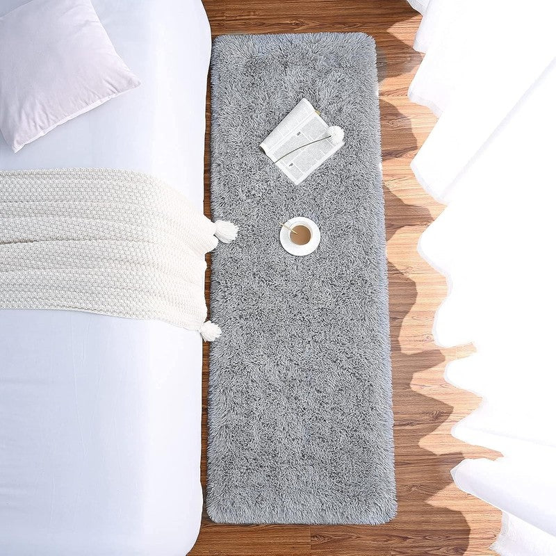 Soft Runner Rugs for Bedroom Living Room Plush Fluffy Rug 2X6 Feet, Shag Furry A5