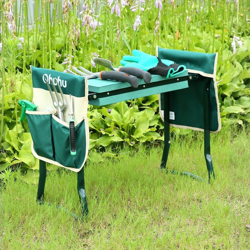 Garden Kneeler and Seat Heavy Duty, Upgraded Gardening Stool with Thicker and Wi1