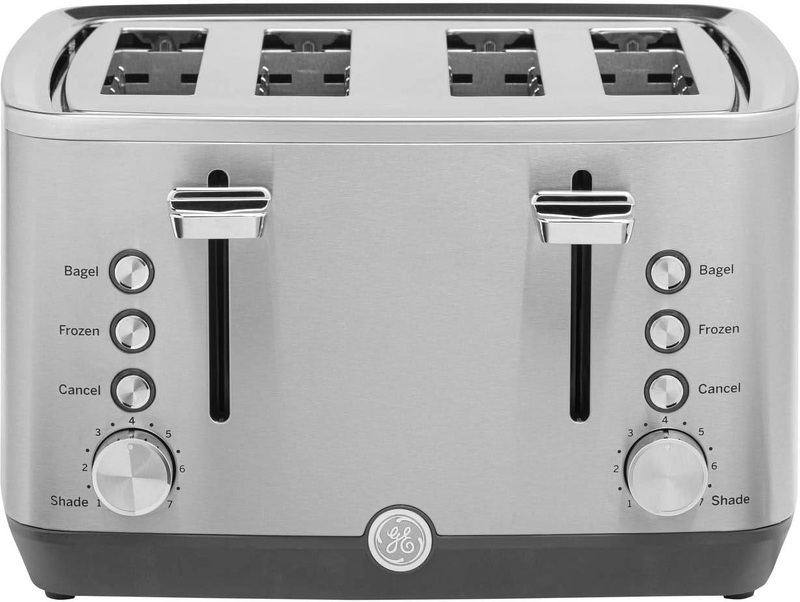 Electric 4-Slice Toaster, Stainless Steel with Removable Tray0