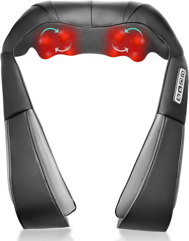 Shiatsu Back & Neck Massager with Heat   Deep Tissue Pain Relief for All0
