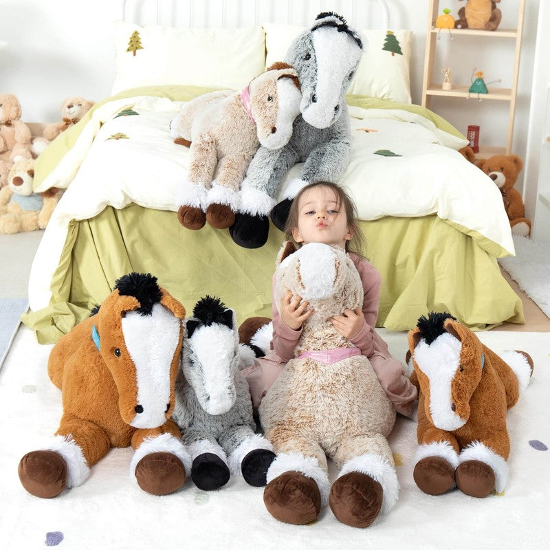 47" Giant Horse Stuffed Animal Large Stuffed Horse Plush Toy6