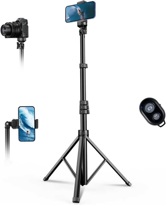 67'' Phone Tripod Selfie Stick w Remote Extendable Stand10