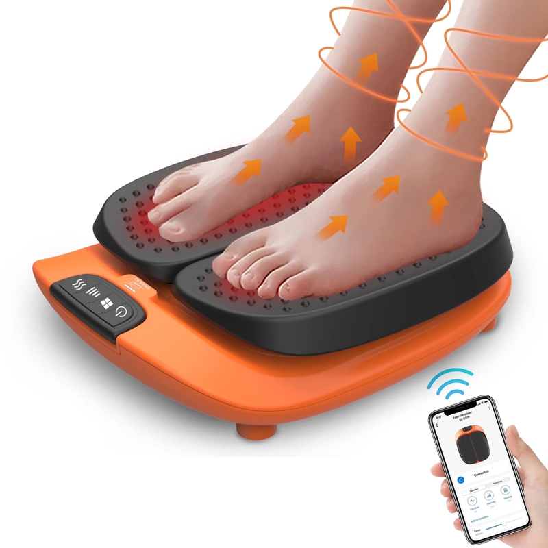Foot Massager with Heat, Vibration Foot Massager for Blood Circulation, Gift10