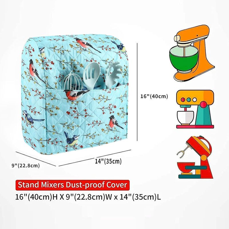KitchenAid Stand Mixer Cover 5 8 Qt Dust Cover w/ Storage Pockets1