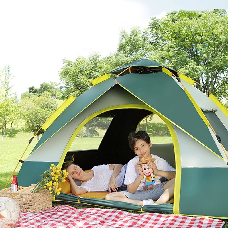 3-4 Person Camping Tent , Pop up Camping Tent Easy Setup Outdoor Tents Rainproof8