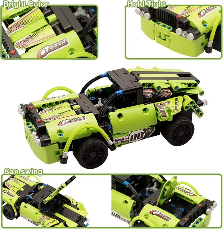STEM 2 in 1 Remote Control Racer Building Blocks Toy Ages 6–9+6