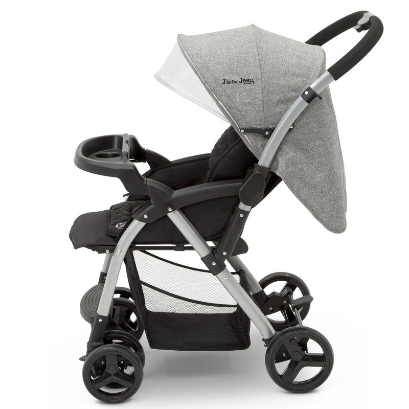 Jeep Unlimited Reversible Handle Stroller Grey Tweed6