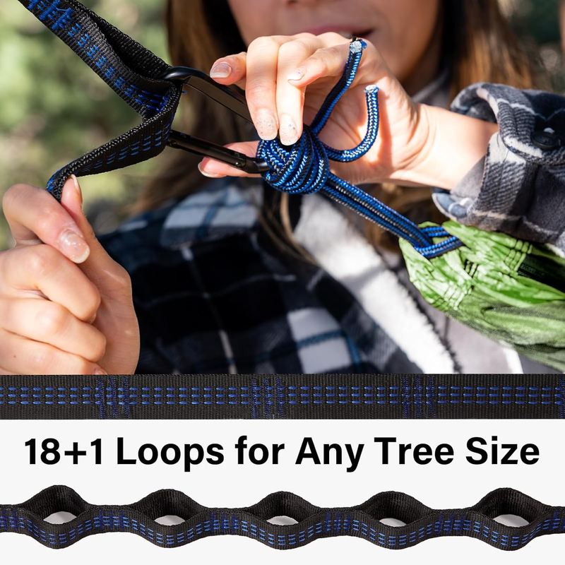 Portable Camping Hammock w/ Tree Straps & Carry Bag Outdoor Travel Hiking3