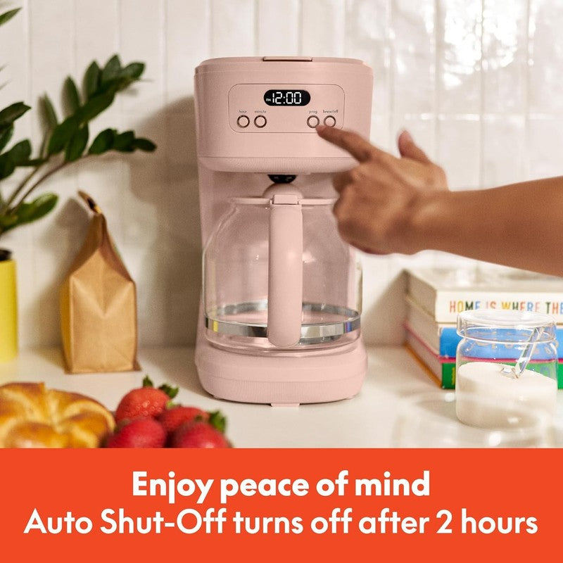 12 Cup Programmable Coffee Maker LCD Auto Shutoff 900W Blossom5