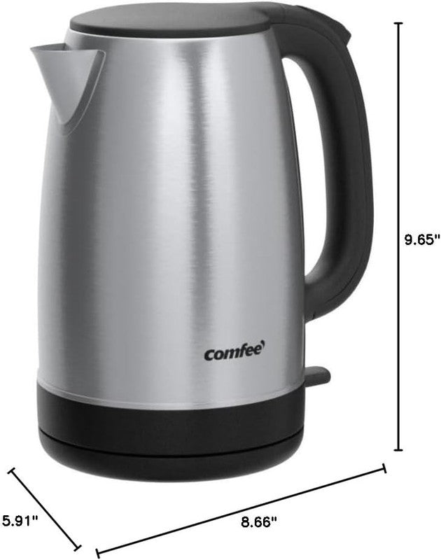 1.7L Stainless Steel Electric Kettle with LED Light & Auto Shut Off, 1500W10