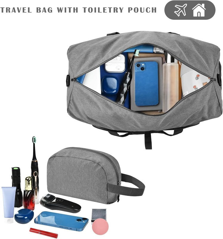 Duffle Bag Shoes Compartment Foldable Travel Waterproof Adjustable Strap Men1