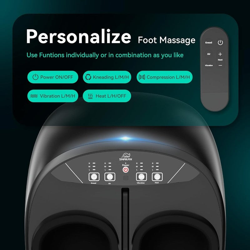 Shiatsu Foot Massager w/ Heat Remote Deep Kneading Compression Size 133