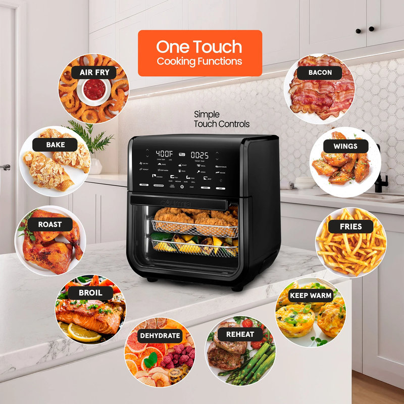 All-In-One 14-Quart Air Fryer, Oven, Rotisserie, Dehydrator with Temperature Pro3