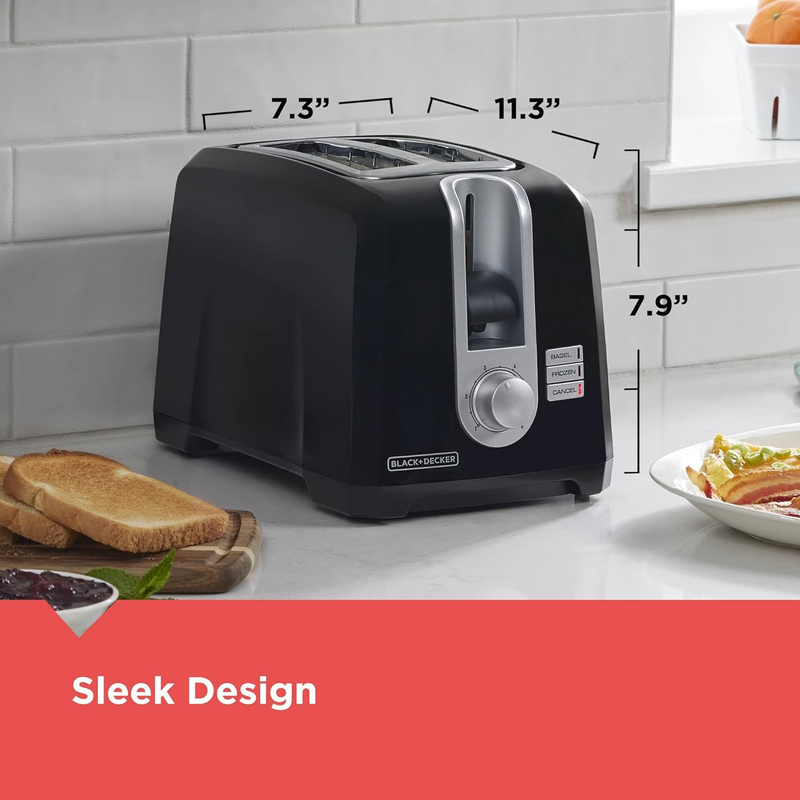 2-Slice Toaster, T2569B, Extra Wide Slots, 6 Shade Settings, 850 Watts, Crumb Tr2