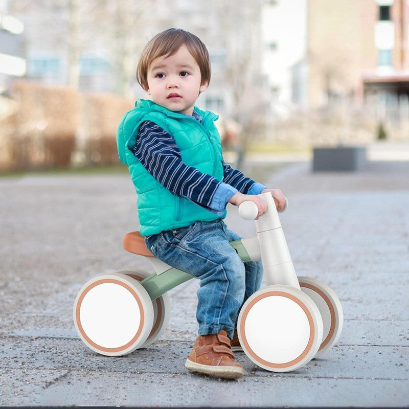 Baby Balance Bike for 1 Year Old, 4 Wheel Toddler First Bike Gift 12 24M8