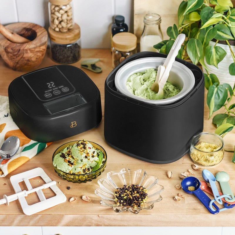 1.5 Qt Ice Cream Maker w/ Touch Display Black Sesame by Drew Barrymore1
