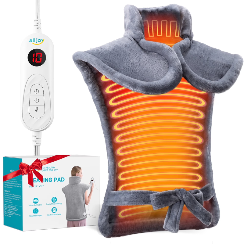 24"X33" Large Shoulder Heating Pad for Back Pain Relief, Fast-Heating, Electric8