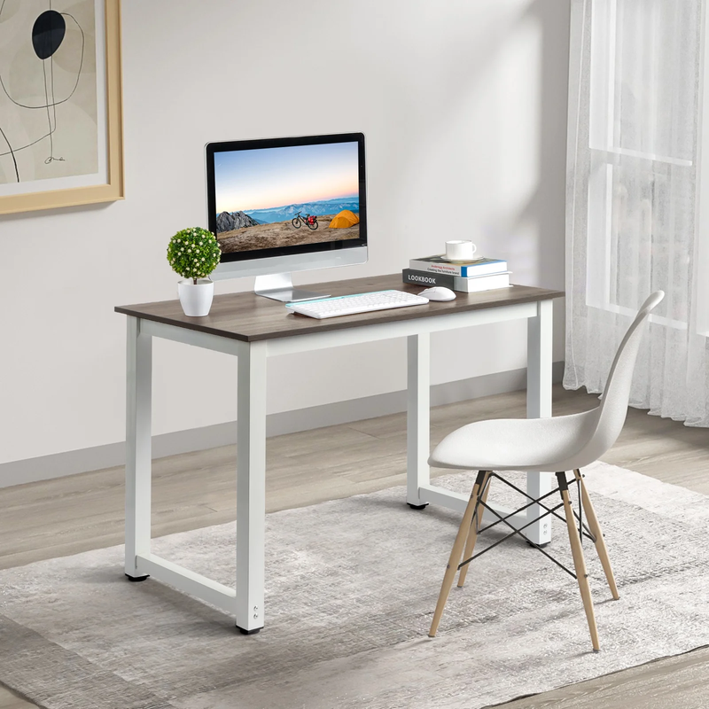 43.3in Wood Computer Desk Laptop Study Table Workstation Home Office Furniture2