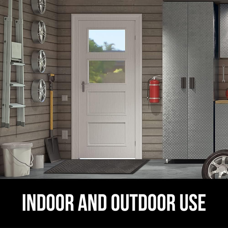 Weathermax All Season Waterproof Doormat 17x29 Gray Indoor Outdoor Rubber8