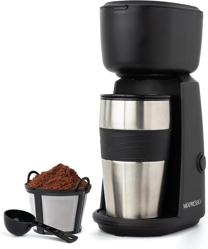 Single Serve Coffee Maker with 14Oz Travel Mug & Reusable Filter7