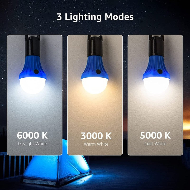 4 Pack LED Camping Lanterns, Camping Accessories, 3 Lighting Modes, Batteries In1