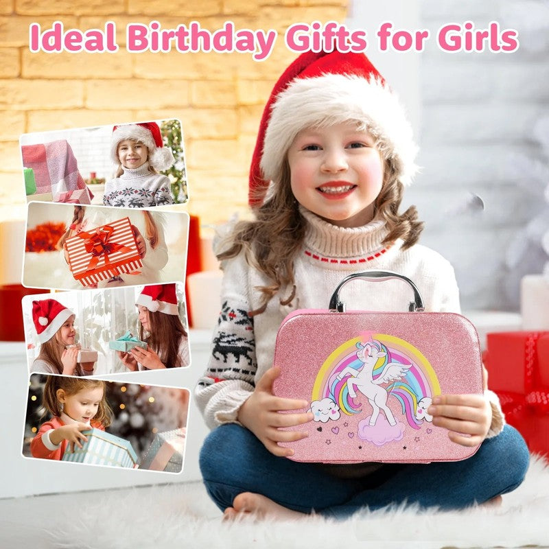 Kids Makeup Set for Girls Washable Real Cosmetic, Safe & Non Toxic Little Girl M2